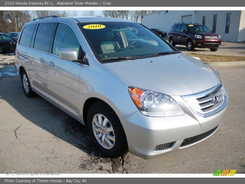 Alabaster Silver Metallic / Gray 2010 Honda Odyssey EX-L