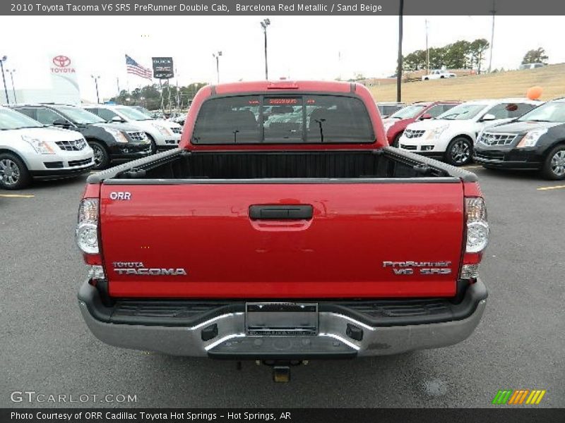 Barcelona Red Metallic / Sand Beige 2010 Toyota Tacoma V6 SR5 PreRunner Double Cab