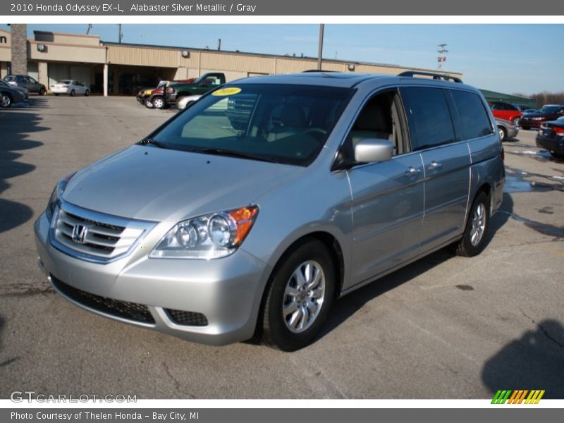 Alabaster Silver Metallic / Gray 2010 Honda Odyssey EX-L
