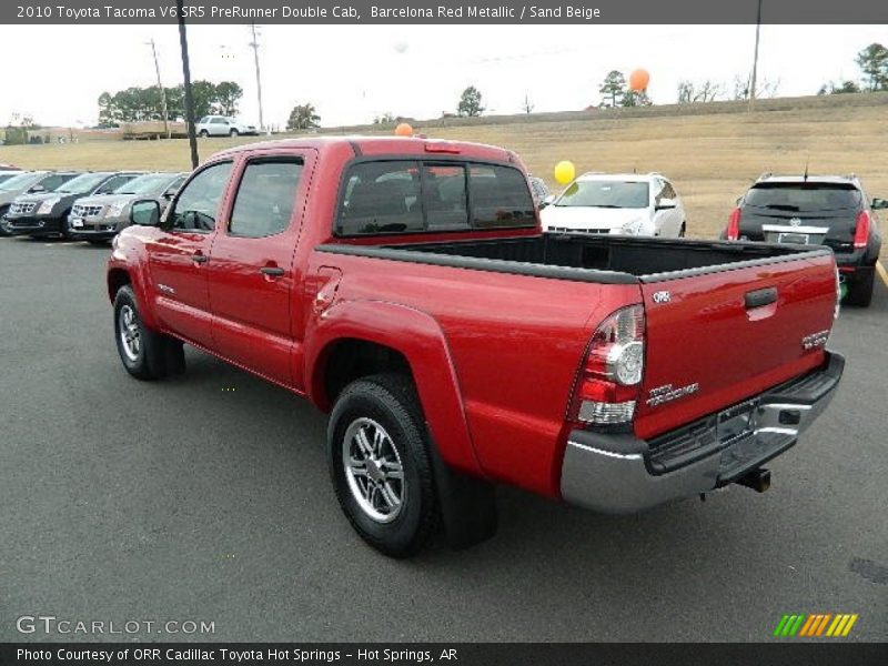 Barcelona Red Metallic / Sand Beige 2010 Toyota Tacoma V6 SR5 PreRunner Double Cab