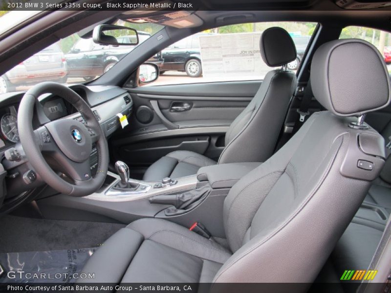  2012 3 Series 335is Coupe Black Interior