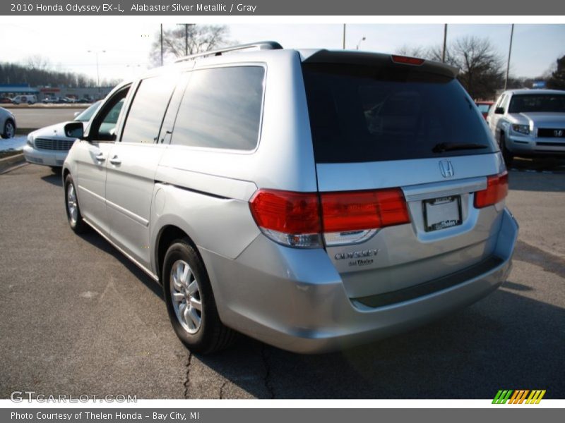 Alabaster Silver Metallic / Gray 2010 Honda Odyssey EX-L