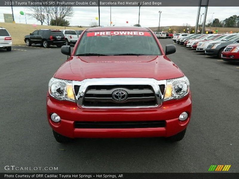 Barcelona Red Metallic / Sand Beige 2010 Toyota Tacoma V6 SR5 PreRunner Double Cab