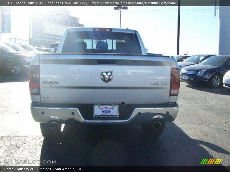 Bright Silver Metallic / Dark Slate/Medium Graystone 2010 Dodge Ram 1500 Lone Star Crew Cab 4x4