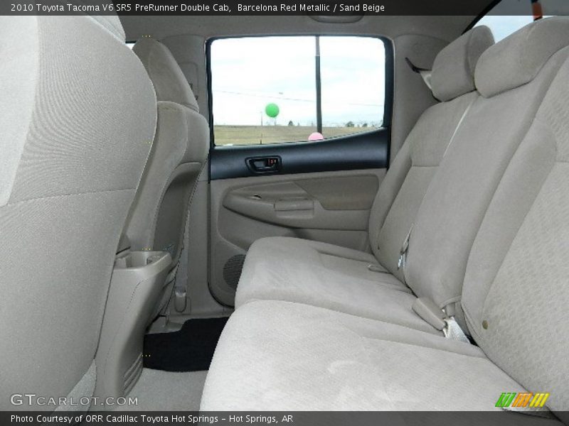 Barcelona Red Metallic / Sand Beige 2010 Toyota Tacoma V6 SR5 PreRunner Double Cab
