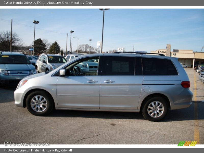 Alabaster Silver Metallic / Gray 2010 Honda Odyssey EX-L