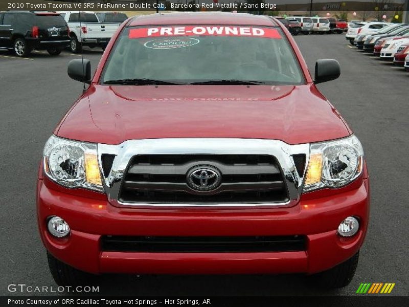 Barcelona Red Metallic / Sand Beige 2010 Toyota Tacoma V6 SR5 PreRunner Double Cab