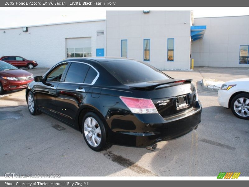 Crystal Black Pearl / Ivory 2009 Honda Accord EX V6 Sedan