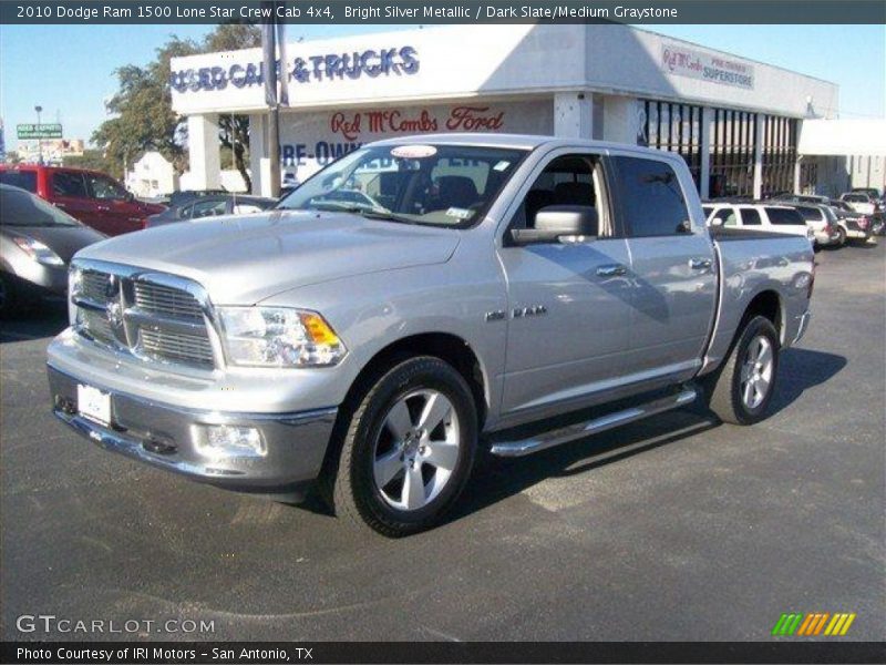 Bright Silver Metallic / Dark Slate/Medium Graystone 2010 Dodge Ram 1500 Lone Star Crew Cab 4x4