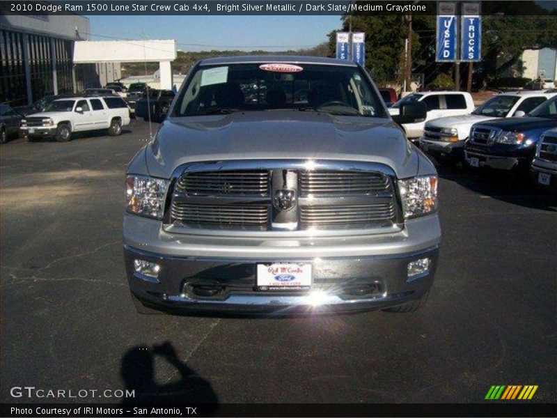 Bright Silver Metallic / Dark Slate/Medium Graystone 2010 Dodge Ram 1500 Lone Star Crew Cab 4x4