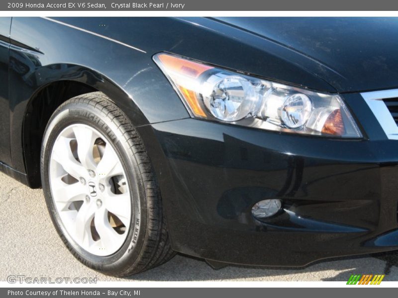 Crystal Black Pearl / Ivory 2009 Honda Accord EX V6 Sedan