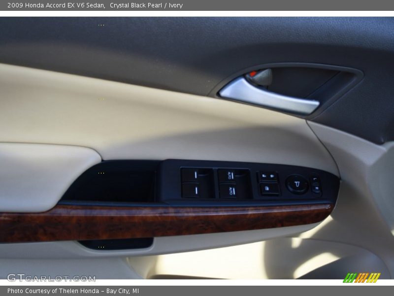 Crystal Black Pearl / Ivory 2009 Honda Accord EX V6 Sedan