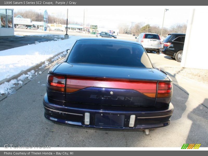 Purple / Gray 1996 Saturn S Series SC2 Coupe