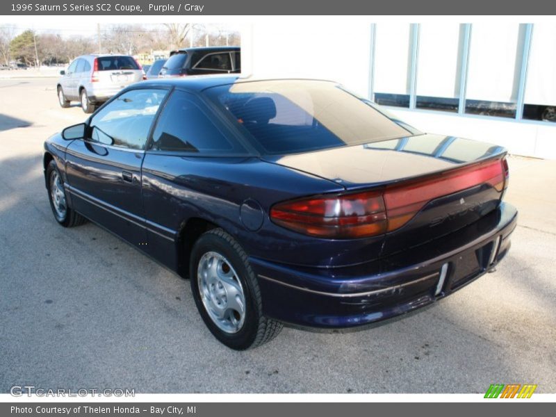Purple / Gray 1996 Saturn S Series SC2 Coupe