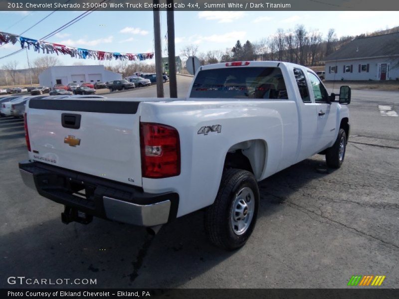 Summit White / Dark Titanium 2012 Chevrolet Silverado 2500HD Work Truck Extended Cab 4x4