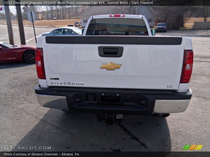 Summit White / Dark Titanium 2012 Chevrolet Silverado 2500HD Work Truck Extended Cab 4x4