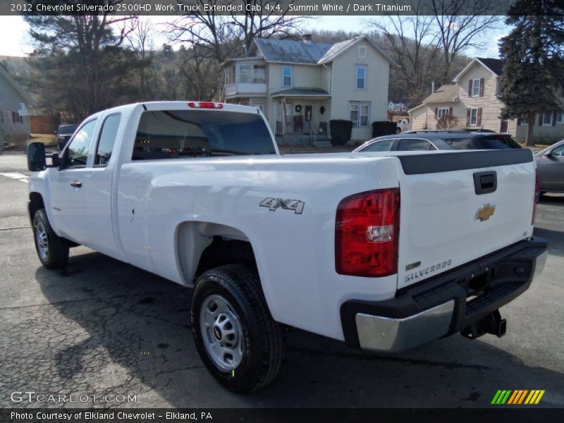 Summit White / Dark Titanium 2012 Chevrolet Silverado 2500HD Work Truck Extended Cab 4x4