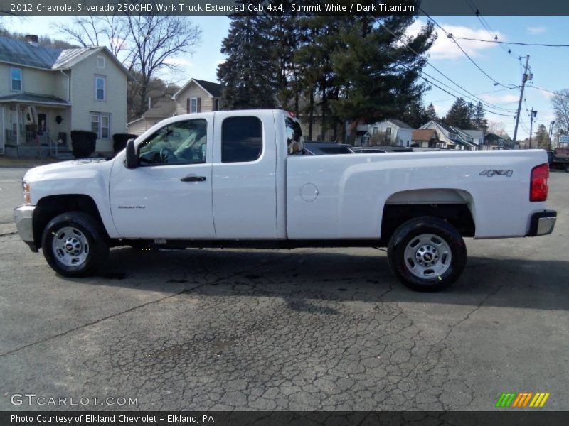 Summit White / Dark Titanium 2012 Chevrolet Silverado 2500HD Work Truck Extended Cab 4x4