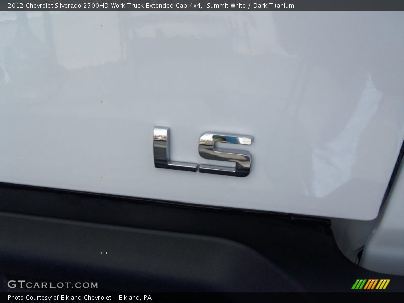 Summit White / Dark Titanium 2012 Chevrolet Silverado 2500HD Work Truck Extended Cab 4x4