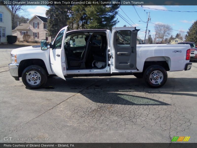 Summit White / Dark Titanium 2012 Chevrolet Silverado 2500HD Work Truck Extended Cab 4x4