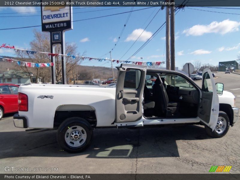 Summit White / Dark Titanium 2012 Chevrolet Silverado 2500HD Work Truck Extended Cab 4x4