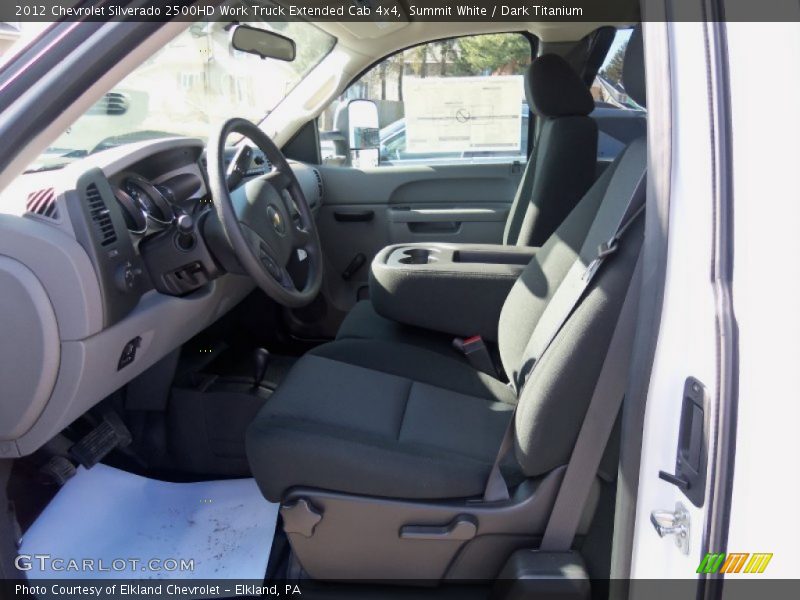 Summit White / Dark Titanium 2012 Chevrolet Silverado 2500HD Work Truck Extended Cab 4x4