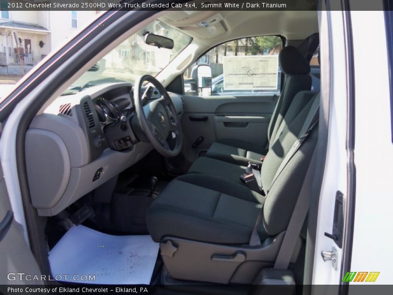 Summit White / Dark Titanium 2012 Chevrolet Silverado 2500HD Work Truck Extended Cab 4x4