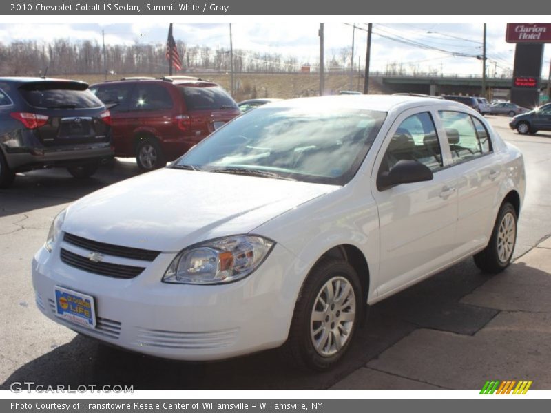Summit White / Gray 2010 Chevrolet Cobalt LS Sedan