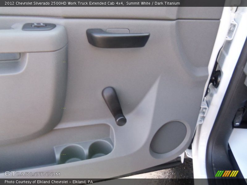 Summit White / Dark Titanium 2012 Chevrolet Silverado 2500HD Work Truck Extended Cab 4x4
