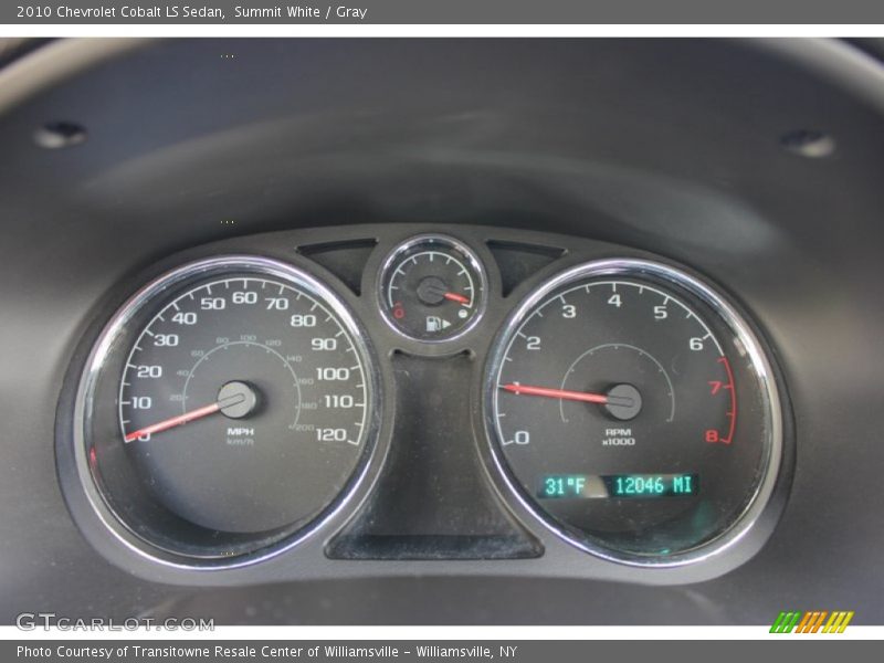Summit White / Gray 2010 Chevrolet Cobalt LS Sedan