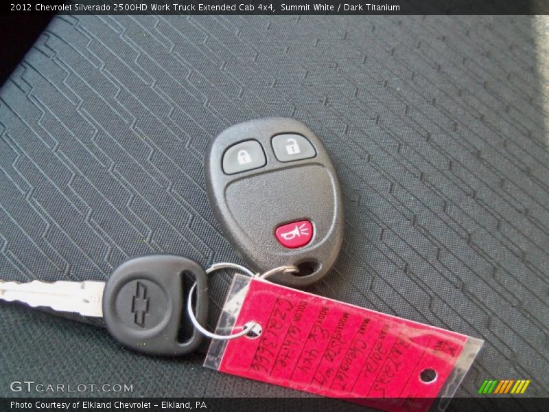 Keys of 2012 Silverado 2500HD Work Truck Extended Cab 4x4