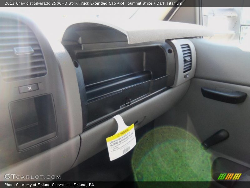 Summit White / Dark Titanium 2012 Chevrolet Silverado 2500HD Work Truck Extended Cab 4x4