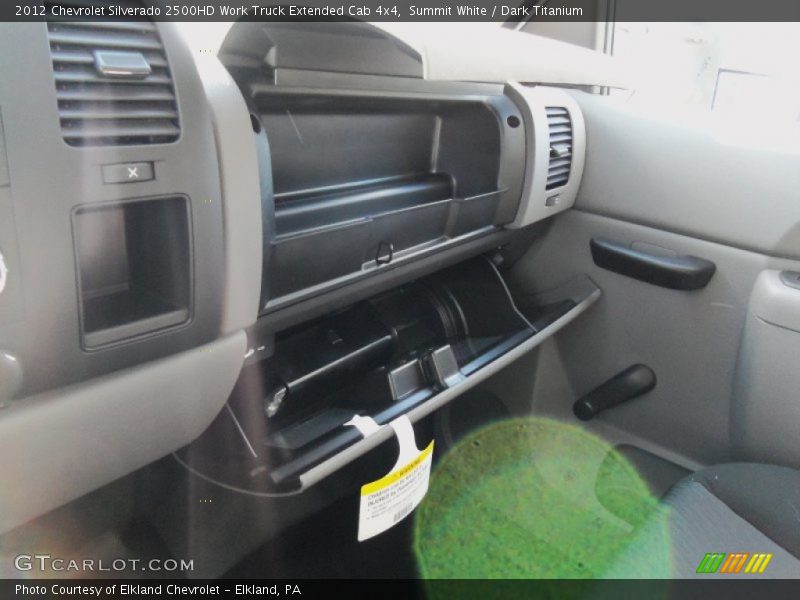 Summit White / Dark Titanium 2012 Chevrolet Silverado 2500HD Work Truck Extended Cab 4x4