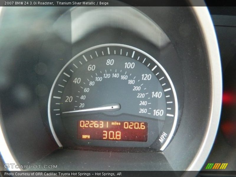 Titanium Silver Metallic / Beige 2007 BMW Z4 3.0i Roadster