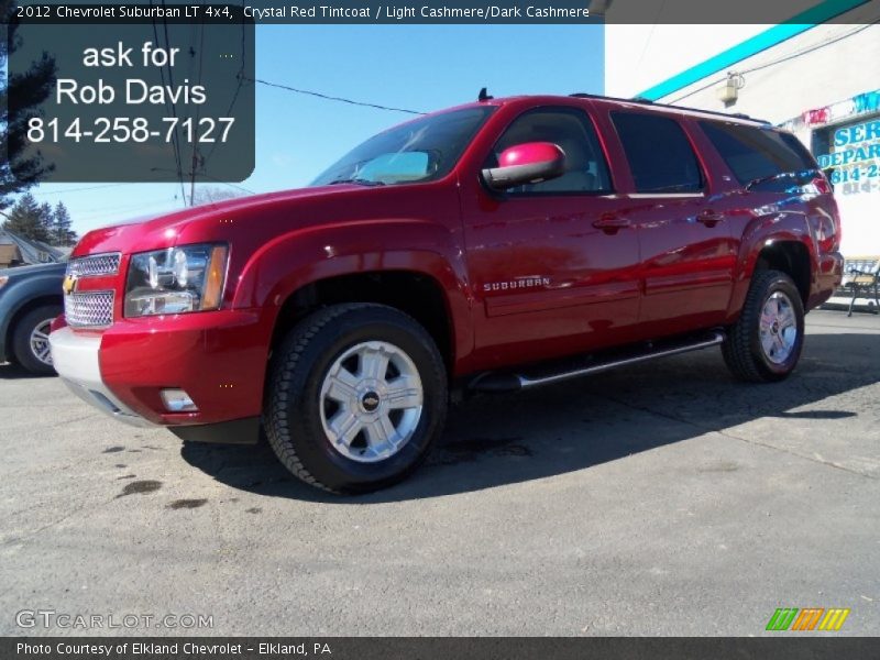 Crystal Red Tintcoat / Light Cashmere/Dark Cashmere 2012 Chevrolet Suburban LT 4x4