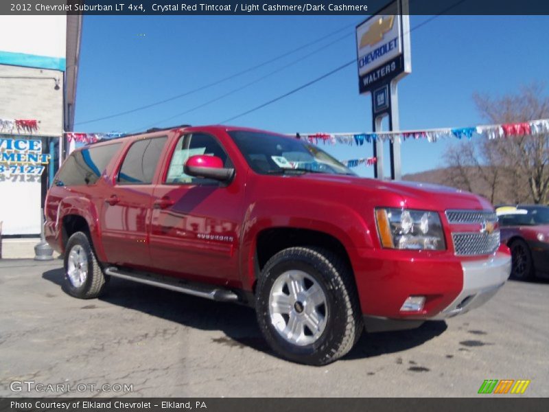 Crystal Red Tintcoat / Light Cashmere/Dark Cashmere 2012 Chevrolet Suburban LT 4x4