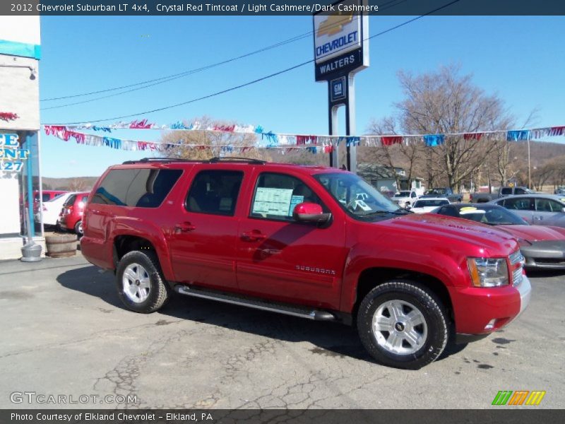Crystal Red Tintcoat / Light Cashmere/Dark Cashmere 2012 Chevrolet Suburban LT 4x4