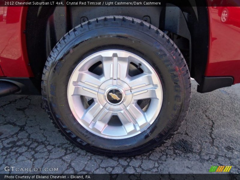 Crystal Red Tintcoat / Light Cashmere/Dark Cashmere 2012 Chevrolet Suburban LT 4x4