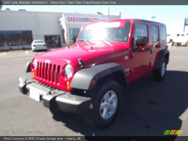 Flame Red / Dark Slate Gray/Medium Slate Gray 2007 Jeep Wrangler Unlimited X