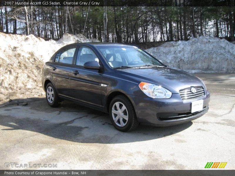 Charcoal Gray / Gray 2007 Hyundai Accent GLS Sedan