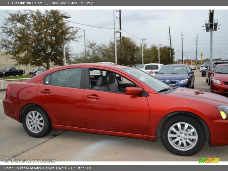 Rave Red / Medium Gray 2011 Mitsubishi Galant FE