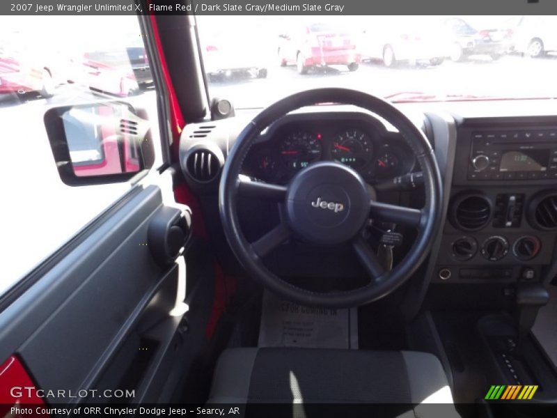 Flame Red / Dark Slate Gray/Medium Slate Gray 2007 Jeep Wrangler Unlimited X