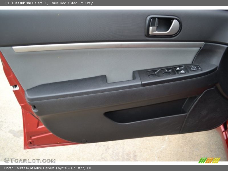 Rave Red / Medium Gray 2011 Mitsubishi Galant FE