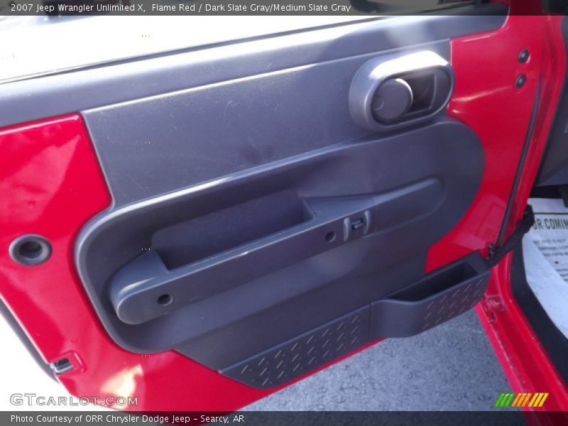 Flame Red / Dark Slate Gray/Medium Slate Gray 2007 Jeep Wrangler Unlimited X