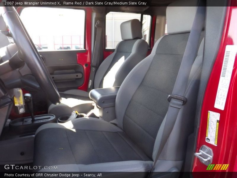 Flame Red / Dark Slate Gray/Medium Slate Gray 2007 Jeep Wrangler Unlimited X
