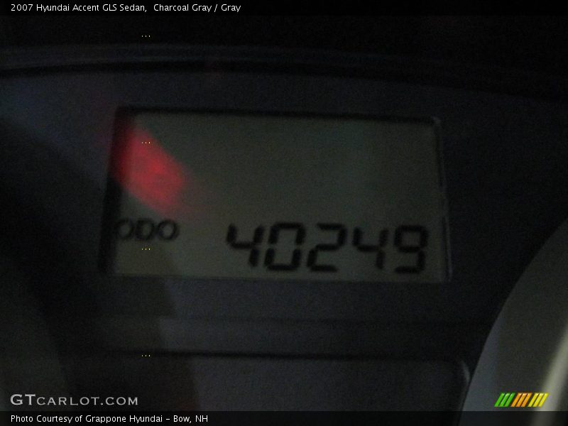 Charcoal Gray / Gray 2007 Hyundai Accent GLS Sedan