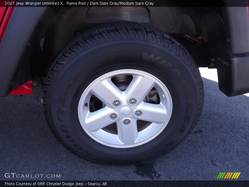Flame Red / Dark Slate Gray/Medium Slate Gray 2007 Jeep Wrangler Unlimited X