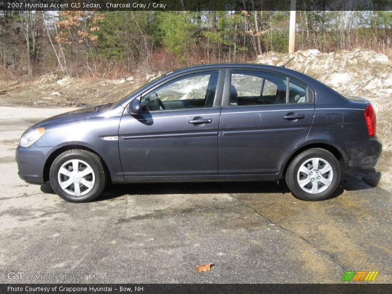 Charcoal Gray / Gray 2007 Hyundai Accent GLS Sedan