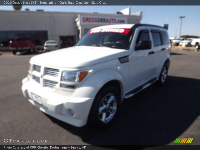 Stone White / Dark Slate Gray/Light Slate Gray 2010 Dodge Nitro SXT