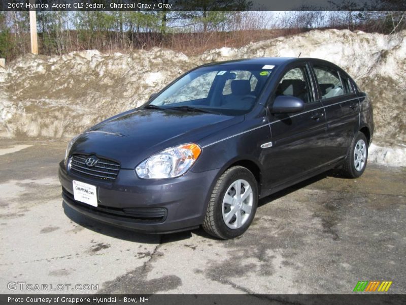 Charcoal Gray / Gray 2007 Hyundai Accent GLS Sedan